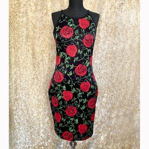 Laleto Bodycon Rose Dress